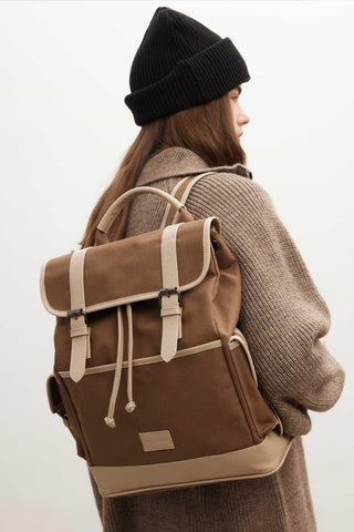 Safari Canvas Backpack Mink