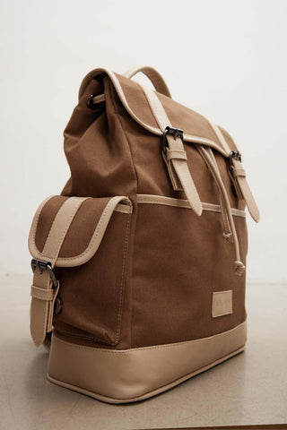 Safari Canvas Backpack Mink