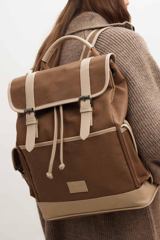 Safari Canvas Backpack Mink