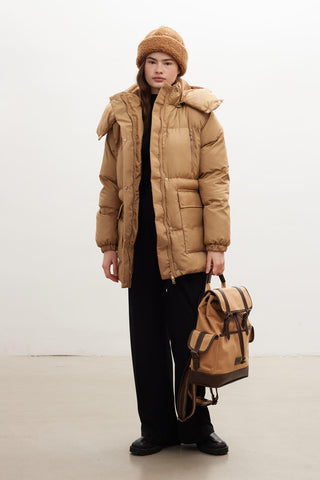 Safari Kanvas Sırt Çantası Kahverengi