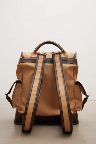 Safari Canvas Backpack Brown