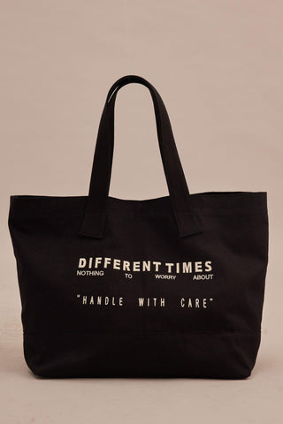 XL Canvas Shopper Bag Black