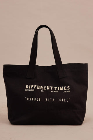 XL Canvas Shopper Bag Black