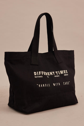 XL Canvas Shopper Bag Black