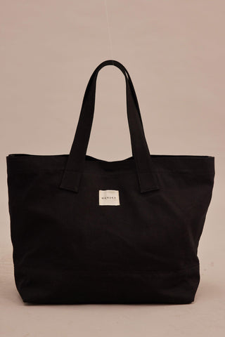 XL Canvas Shopper Bag Black