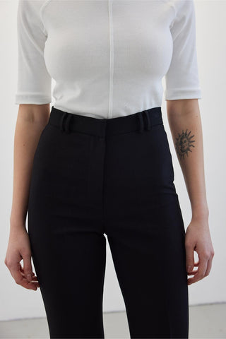 Long Flare Pants Black