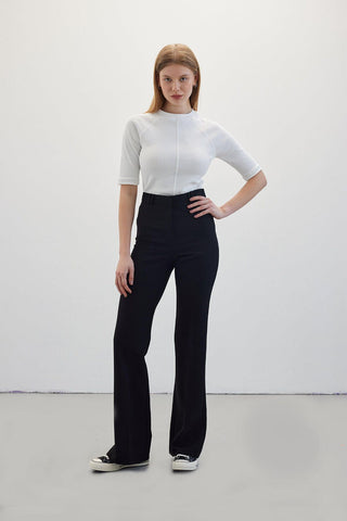 Long Flare Pants Black