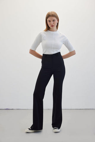 Long Flare Pants Black