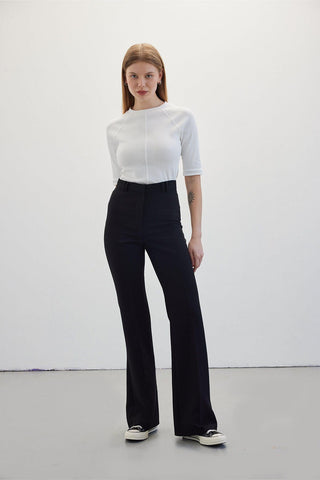 Long Flare Pants Black