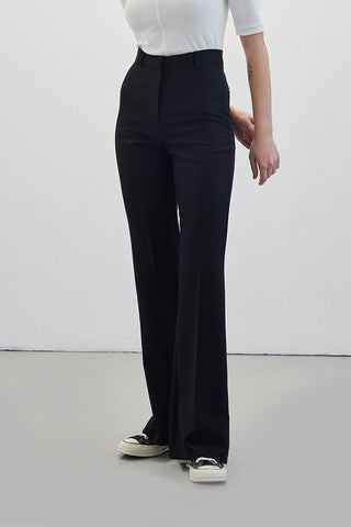 Long Flare Pants Black