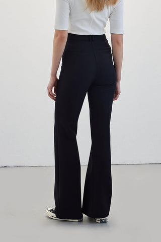 Long Flare Pants Black