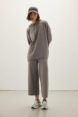 Thin Knitted Trousers Grey