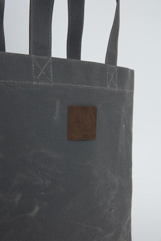 Faded Effect Tote Bag Anthracite