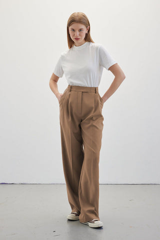 Double Palazzo Pants Camel