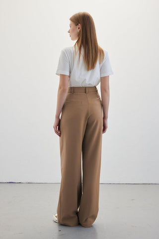 Double Palazzo Pants Camel