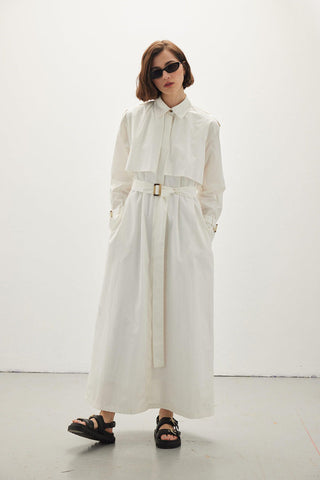 Trench Dress Ecru