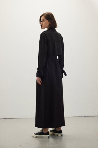 Trench Dress Black