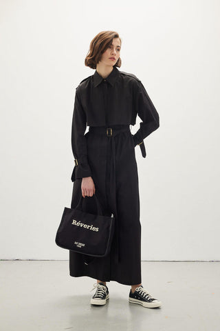 Trench Dress Black