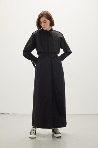 Trench Dress Black