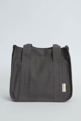 Canvas Bag With Mini Wallet Detail Anthracite