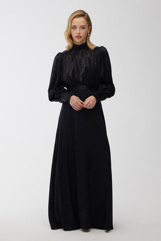 Shine Evening Dress Black