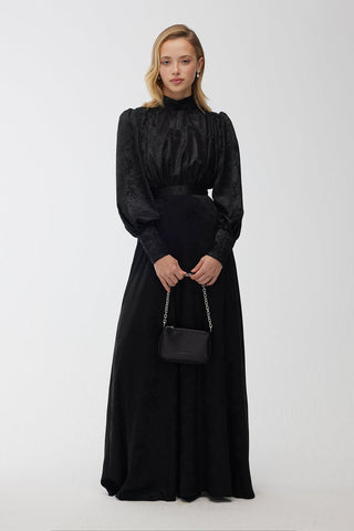 Shine Evening Dress Black