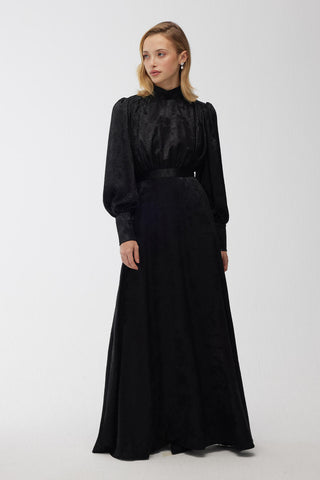 Shine Evening Dress Black