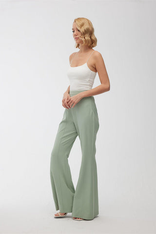 Wide Leg Flare Trouser Mint