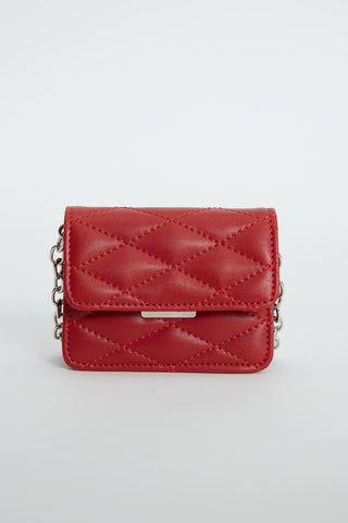 Quilted Mini Bag Red