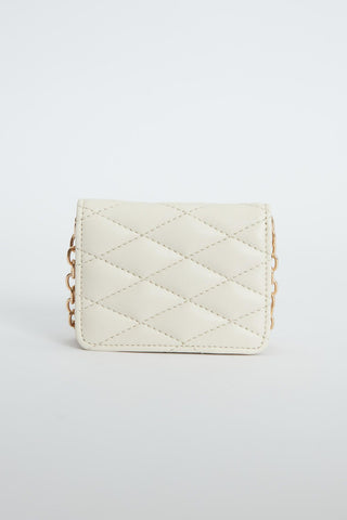 Quilted Mini Bag Beige