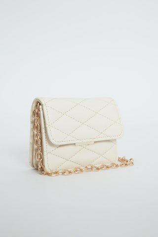 Quilted Mini Bag Beige