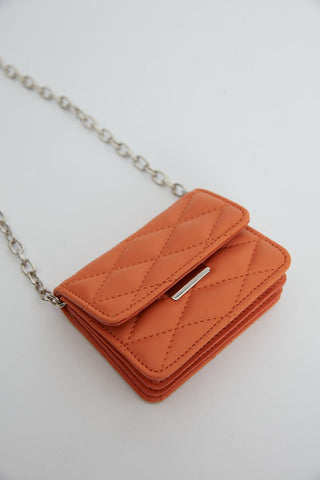 Quilted Mini Bag Orange