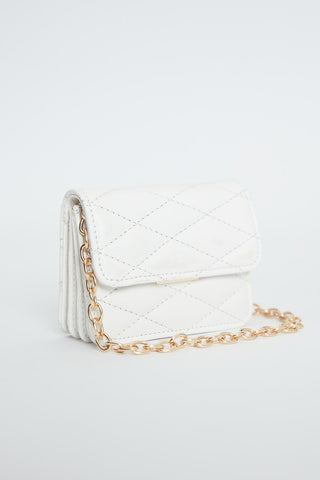 Quilted Mini Bag White