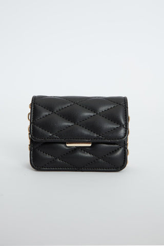 Quilted Mini Bag Black