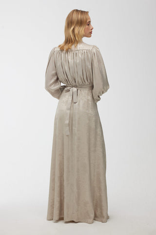 Shine Evening Dress Beige