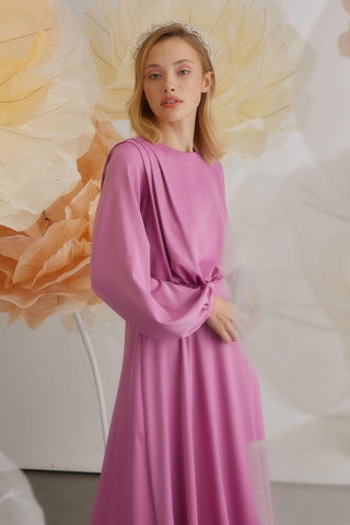 Silk Satin Dress Pink