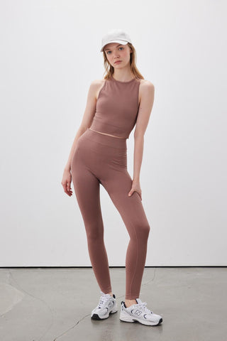 Seamless Long Shapewear Tights Dusty Rose