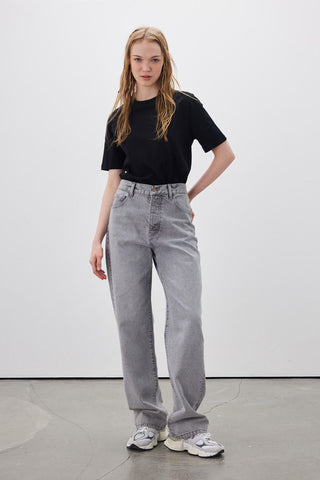 1960 Wide Leg Denim Jeans Grey