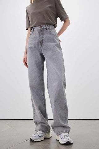 1960 Wide Leg Denim Jeans Grey