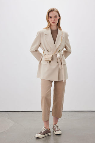 1965 Straight Denim Jeans Beige