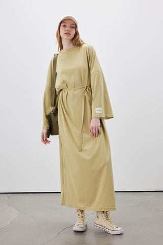 Long Oversized Dress Yellow