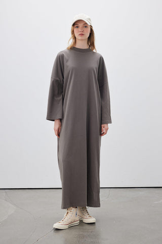 Long Oversized Dress Anthracite