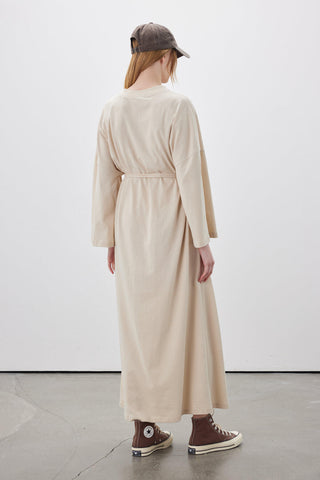 Long Oversized Dress Beige