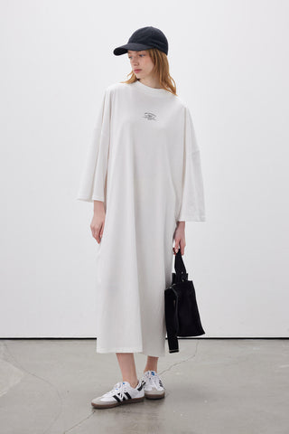 Long Oversized Dress Ecru