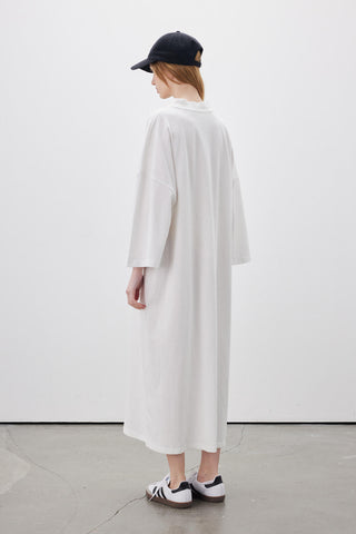 Long Oversized Dress Ecru