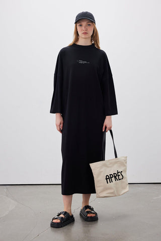 Long Oversized Dress Black