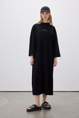 Long Oversized Dress Black