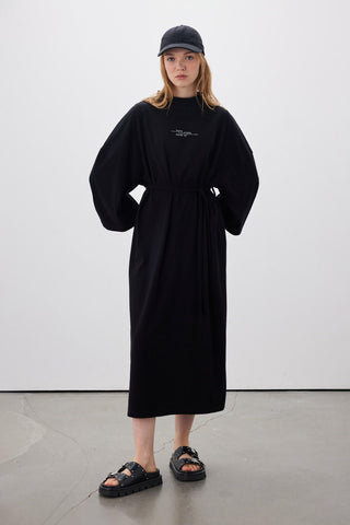 Long Oversized Dress Black