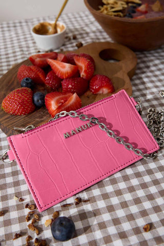 Strap Card Holder Pink