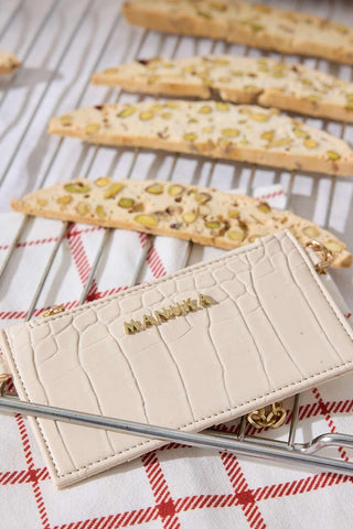 Strap Card Holder Beige